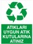 Atıkıarı Uygun Atık Kutularına Atınız Levhası - Dekote Malzeme 50X70 cm 1