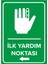 NewJargon Ilk Yardım Noktası Sol Ok Levhası - Dekote Malzeme 25X35 cm 1