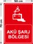Akü Sarj Bölgesi Levhasi - Sac Malzeme 50X70 cm 2