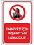 Emniyet Için Inşaattan Uzak Dur Levhası - Dekote Malzeme 50X70 cm 1