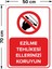 Ezilme Tehlikesi Ellerinizi Koruyun Levhası - Dekote Malzeme 50X70 cm 2