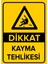 Dikkat Kayma Tehlikesi Levhası - Dekote Malzeme 50X70 cm 1