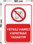 Yetkili Harici Kapatmak Yasaktır Levhası - Sac Malzeme 50X70 cm 2