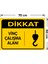 Dikkat Vinç Çalışma Alanı Levhası - Dekote Malzeme 50X70 cm 2