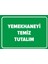 Yemekhaneyi Temiz Tutun Levhası - Dekote Malzeme 25X35 cm 1