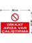 Dikkat Arıza Var Çalıştırma Levhası - Sac Malzeme 35X50 cm 2