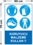 Koruyucu Malzeme Kullan Levhası - Sac Malzeme 50X70 cm 2