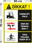 Dikkat Forklift Yolu Levhası - Sac Malzeme 50X70 cm 2