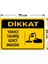 Dikkat Yakıcı Tahriş Edici Madde Levhası - Dekote Malzeme 50X70 cm 2