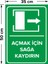Açmak Için Sağa Kaydırın Levhası - Dekote Malzeme 35X50 cm 2