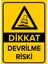 Dikkat Devrilme Riski Levhası - Dekote Malzeme 50X70 cm 1