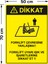 Dikkat Forklift Çevresine Kimseyi Yaklastırma Levhası - Sac Malzeme 50X70 cm 2