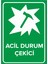 Acil Durum Çekici Levhası - Dekote Malzeme 35X50 cm 1