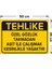 Tehlike Özel Gözlk Takmdan Ast Ile Çalşmak Kesnlikle Yasktır Levhası - Dekote Malzeme 35X50 cm 2
