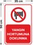 Yangın Hortumuna Dokunma Levhası - Sac Malzeme 35X50 cm 2