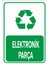 Geri Dönüşüm Elektronik Parça Levhası - Dekote Malzeme 35X50 cm 1
