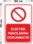 Elektrik Panolarına Dokunmayın Levhası - Dekote Malzeme 50X70 cm 2