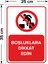 Boşluklara Dikkat Edin Levhası - Dekote Malzeme 25X35 cm 2