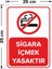 Sigara Içmek Yasaktır Levhası - Dekote Malzeme 25X35 cm 2