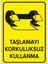 Taşlamayı Korkuluksuz Kullanma Levhası - Dekote Malzeme 35X50 cm 1