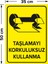 Taşlamayı Korkuluksuz Kullanma Levhası - Dekote Malzeme 35X50 cm 2
