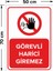 Görevli Harici Giremez Levhası - Dekote Malzeme 50X70 cm 2