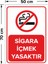 Sigara Içmek Yasaktır Levhası - Dekote Malzeme 50X70 cm 2