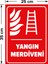Yangın Merdiven Levhası - Dekote Malzeme 25X35 cm 2
