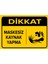 Dikkat Maskesiz Kaynak Yapma Levhası - Dekote Malzeme 25X35 cm 1