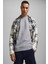Bisiklet Yaka Baskılı Sweatshirt- Basic 8