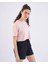 Authentic Ghigax Kadın Açık Pembe Oversize Fit Tişört 3