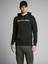 Hood Corp Old Logo Erkek Siyah Kapüşonlu Sweatshirt 1