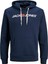 Hood Corp Old Logo Erkek Lacivert Kapüşonlu Sweatshirt 6