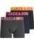 Jack & Jones Jaccrazy Solıd Trunks 3 Pack Noos Erkek Siyah Boxer 12151349-Black 1