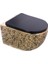Pure Mat Siyah Gold Kanalsız Asma Klozet WH-779+SOFT Kapak 1