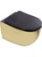 Pure Parlak Gold Siyah Kanalsız Asma Klozet WH-785+SOFT Kapak 1