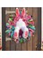 Canlı 40 cm Paskalya Bunny Çelenk Çelenk Ev Dekorasyonu Peluş Tavşan Dekorasyon 4