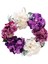 Ipek Çiçek Sonbahar Çelengi Noel Renkli Şampanya Violet Için Doğal Asma Çelenk 2