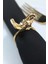 6 Adet Gold Kuş Figürlü Modern Metal Peçete Halkası 4