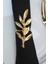6 Adet Gold Zeytin Dalı Modern Metal Peçete Halkası 3