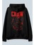 Crow Siyah Oversize Kapüşonlu Sweatshirt Hoodie 1