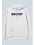 Secret Beyaz Oversize Kapüşonlu Sweatshirt Hoodie 2