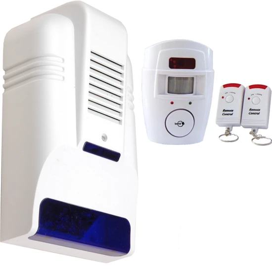 Lorex LR-NG300 Kablosuz Hareket Dedektörlü Alarm Seti + Caydırıcı Sahte Alarm Dış Siren