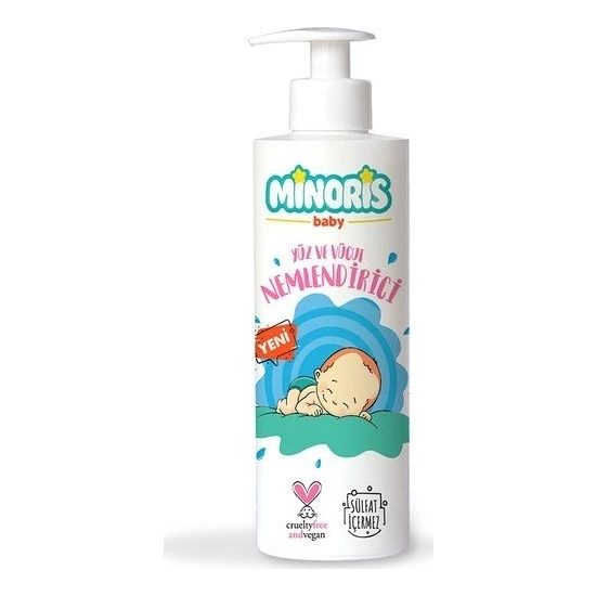 Minoris Baby Organik El Yüz ve Vücut Nemlendirici 200ML