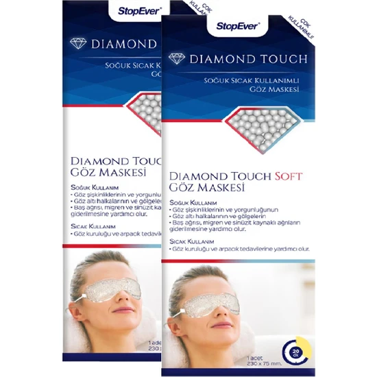 StopEver Sstopever Diamond Touch Soft - Göz Maskesi -2 Adet