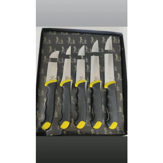 Mizan 5li Bıçak Seti Kasap Seti Kurban ve Mutfak Bıçağı Mutfak Bıçak Setleri