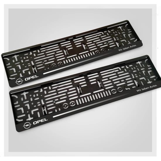 Forwooden 2 Adet Opel  Logolu Plastik Plakalık Uv Baski Model3