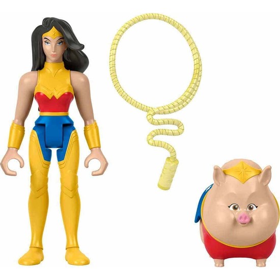 Hundeleine DC League Of Super Pets Wonder Woman Logo, 122 Cm Lang, 3,8 Cm Breit, Rot/gelb