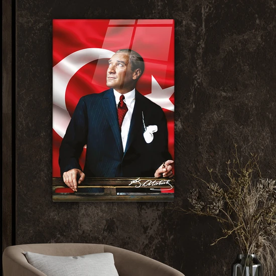 Decorita Cam Tablo | Atatürk Serisi | 1 | 40cm x 60cm
