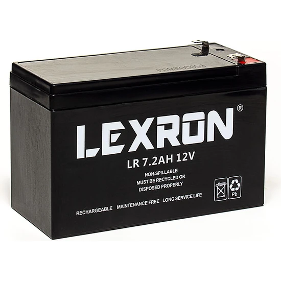 Lexron 12 V 7.2 Ah Kuru Akü